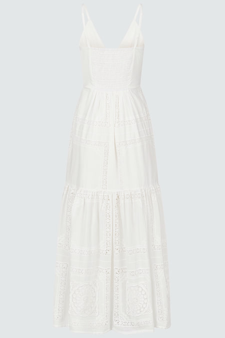 Trägerkleid mit Bestickung