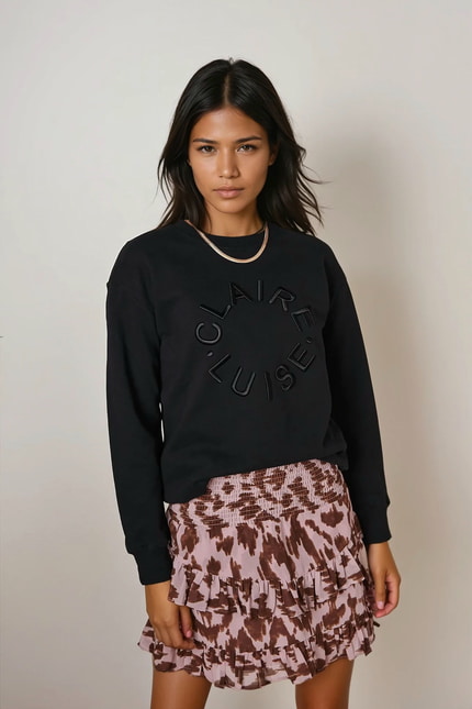 Sweatshirt mit Stickerei