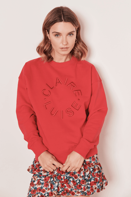 Sweatshirt mit Stickerei