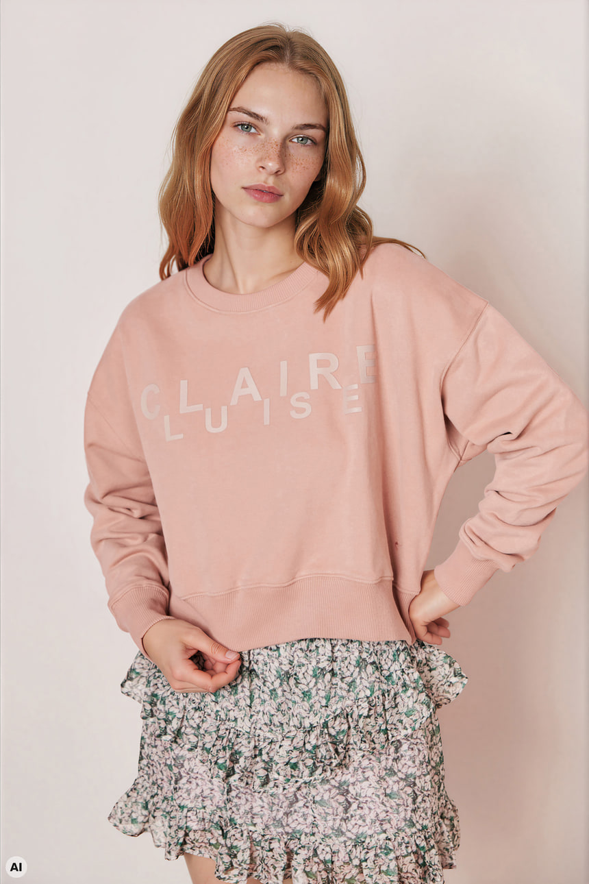 Sweatshirt with logo print