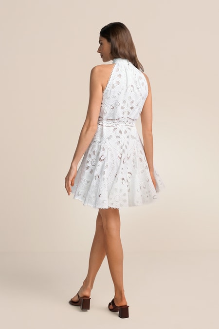Minikleid mit Broderie