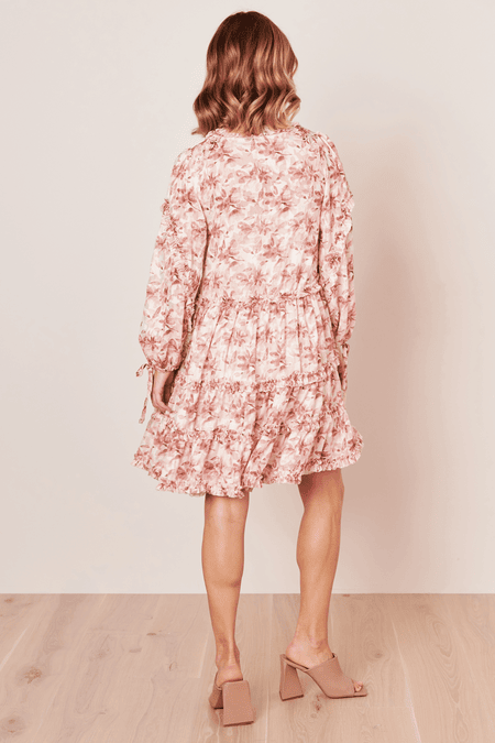 Floral ruffle dress