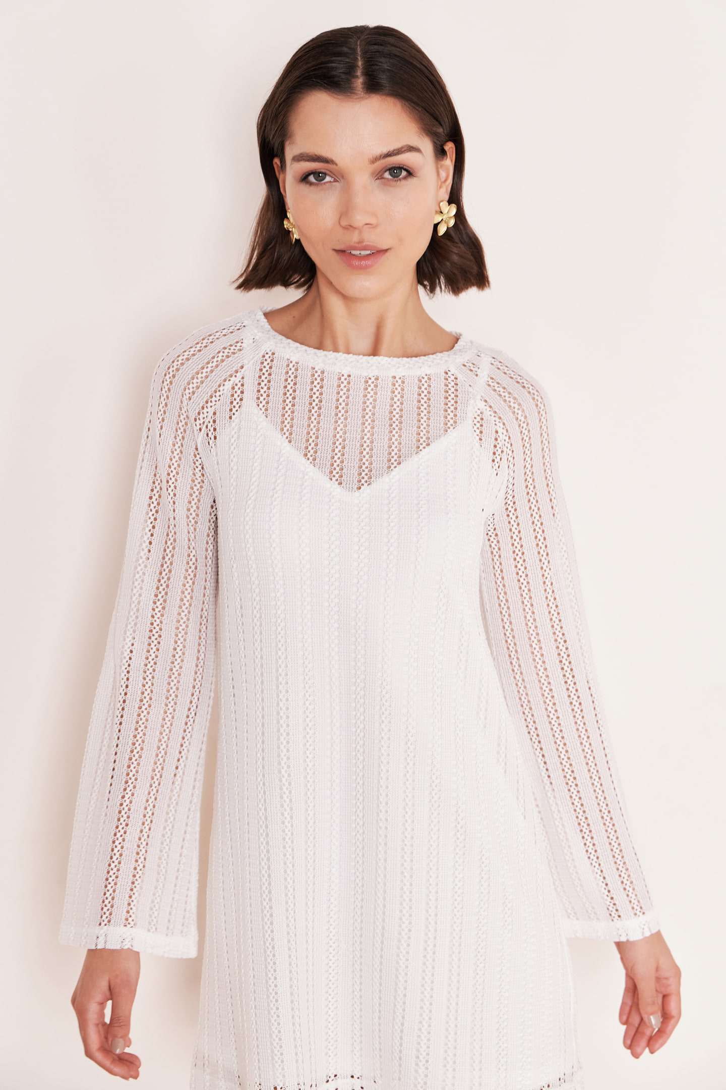 Gemustertes Strickkleid