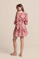 Blusenkleid mit floralem Print