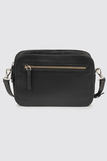 Leather shoulder bag